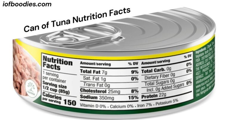 Can of Tuna Nutrition Facts