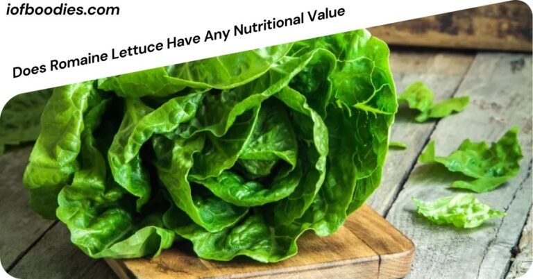 Does Romaine Lettuce Have Any Nutritional Value