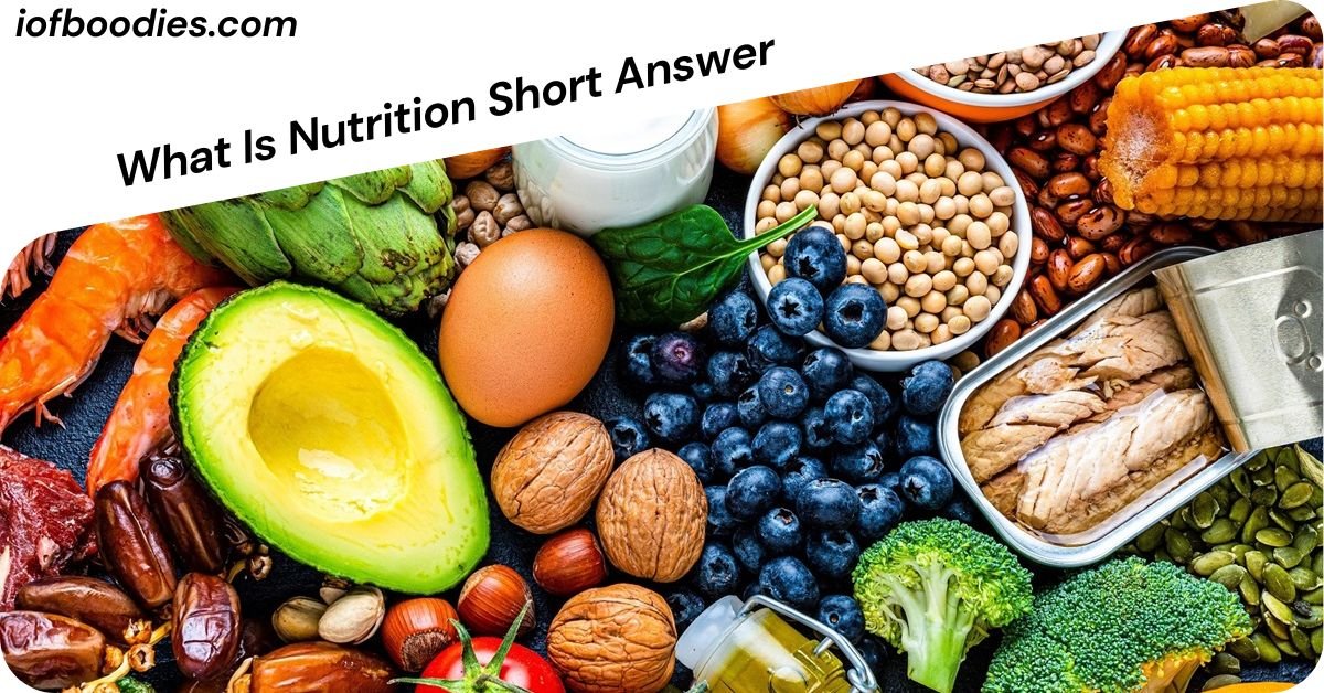 What Is Nutrition Short Answer