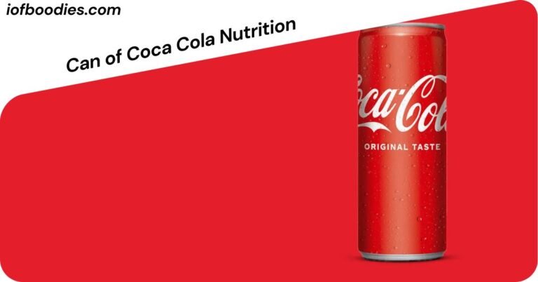 Can of Coca Cola Nutrition