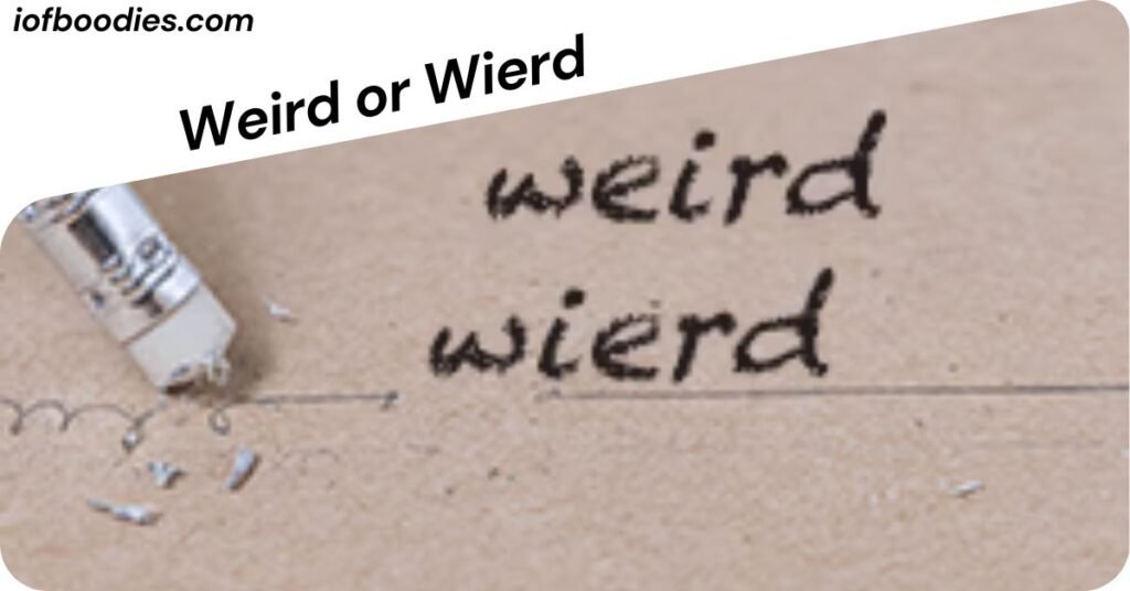 Weird or Wierd