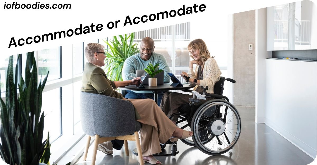 Accommodate or Accomodate