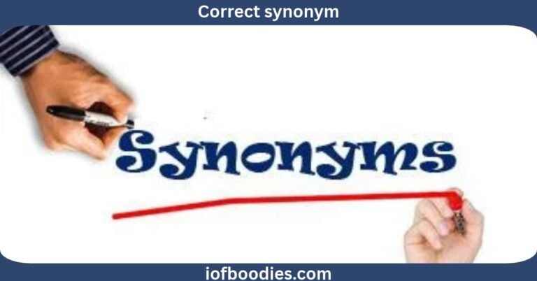 correct synonym